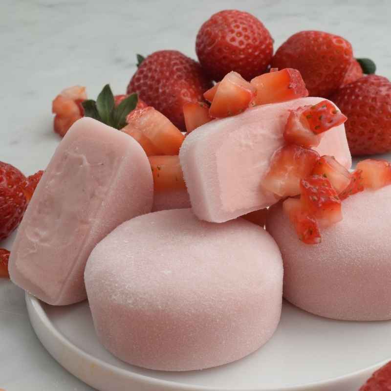 Mochi glacé fraise - Gastronomia